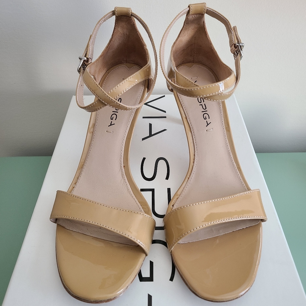 Via Spiga Leesa Ankle Strap Heel Sandal Size 7.5 - Picture 2 of 9